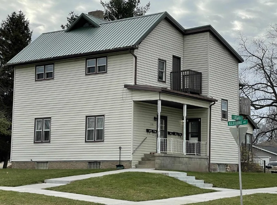 Building front corner